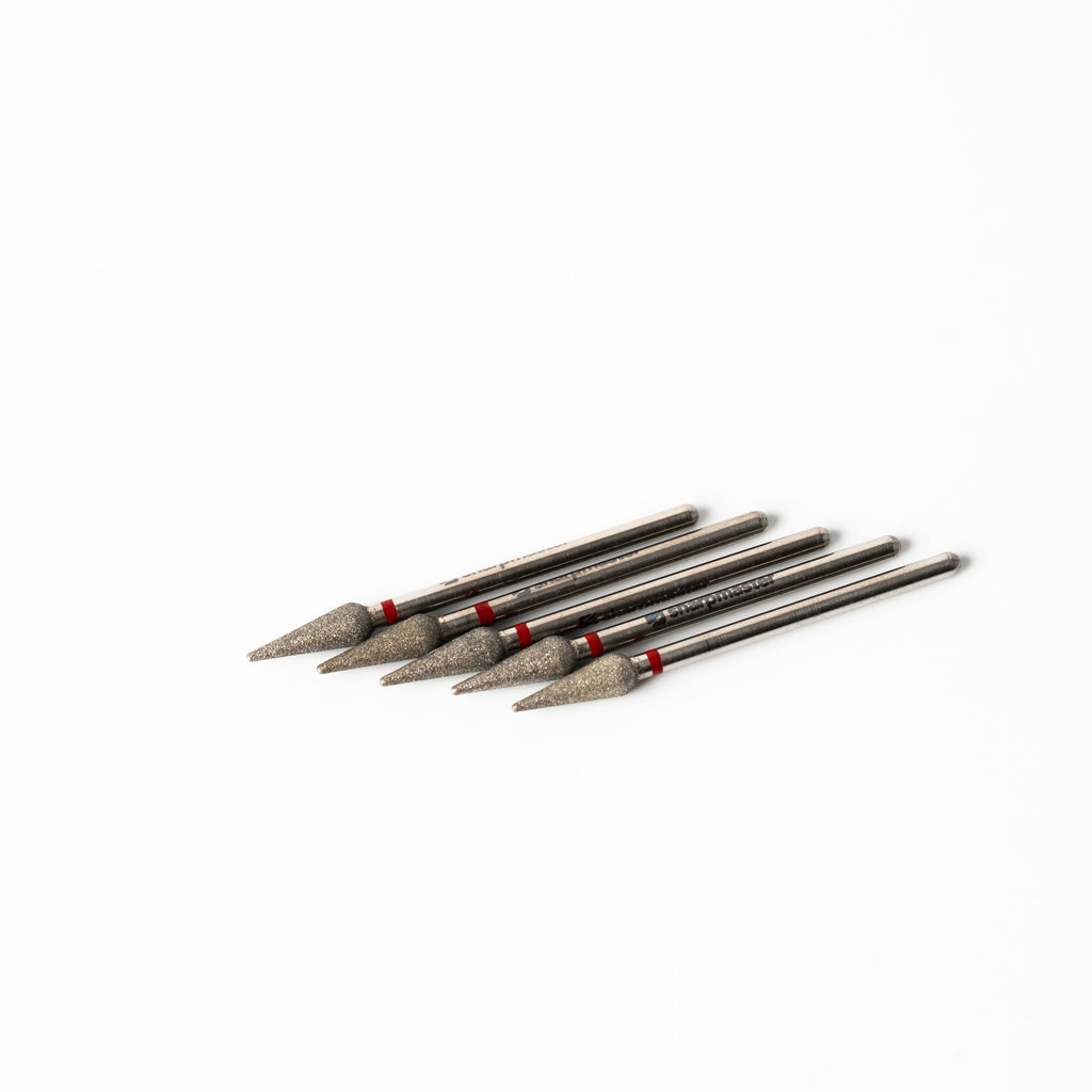 Dijamantski nastavak kruška, Crveni, 4 mm