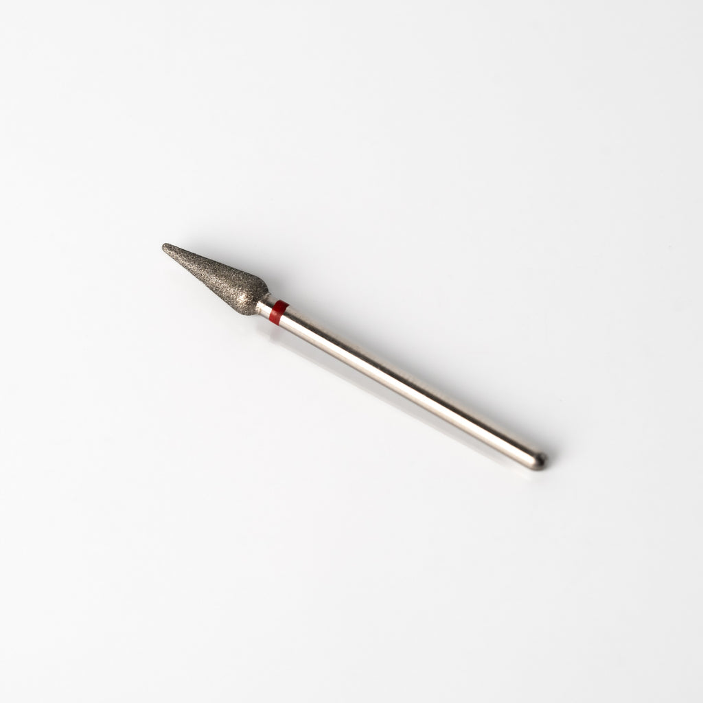 Dijamantski nastavak kruška, Crveni, 4 mm