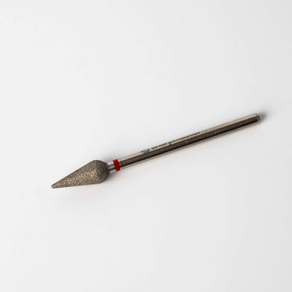 Dijamantski nastavak kruška, Crveni, 5 mm
