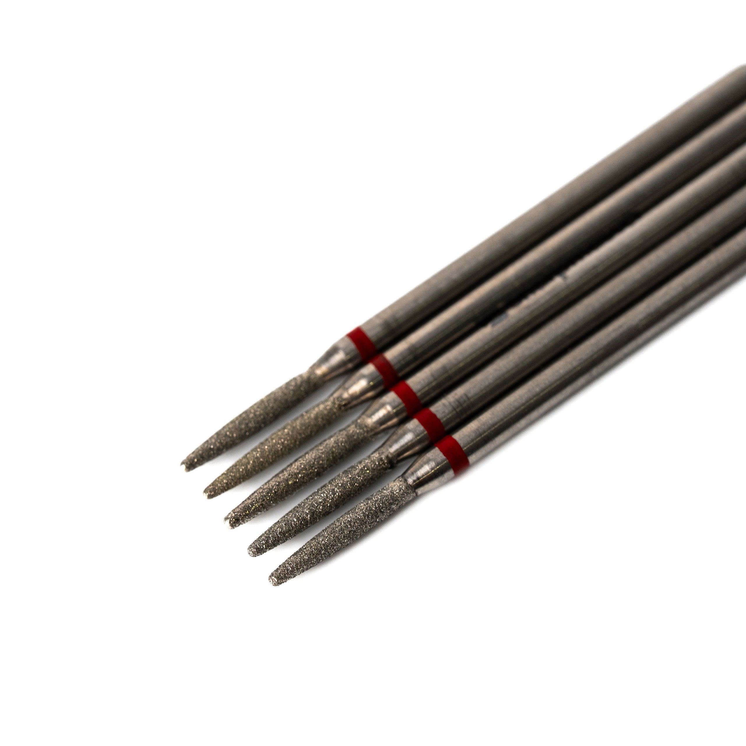 Dijamantski nastavak plamen, Crveni, 1.8 mm/10 mm, tupi vrh